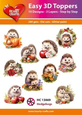 Easy 3D toppers - Hedgehogs